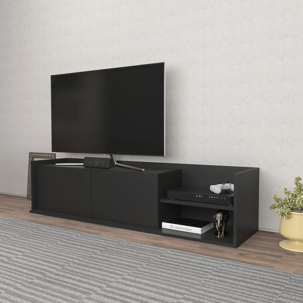 Móvel TV Krog – Antracite – 160x35x36,8 cm