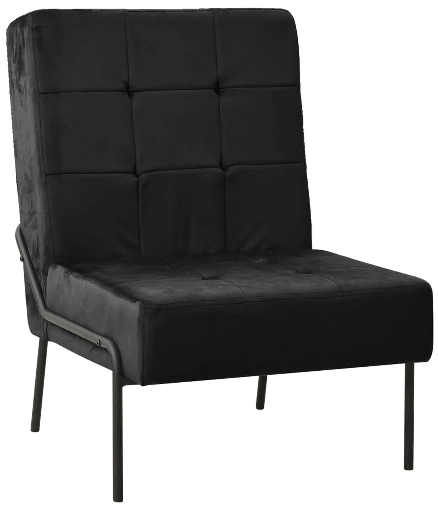 Cadeira de descanso 65x79x87 cm veludo preto