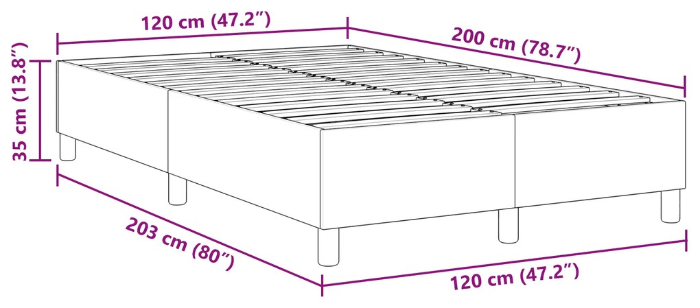 Cama Box vidaXL Verde Claro Cinza 120x200 cm Tecido de Cordura