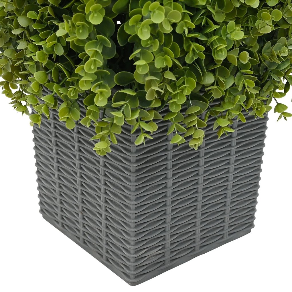 Planta Artificial Eucalipto vidaXL com Vaso 27x27x90 cm Verde