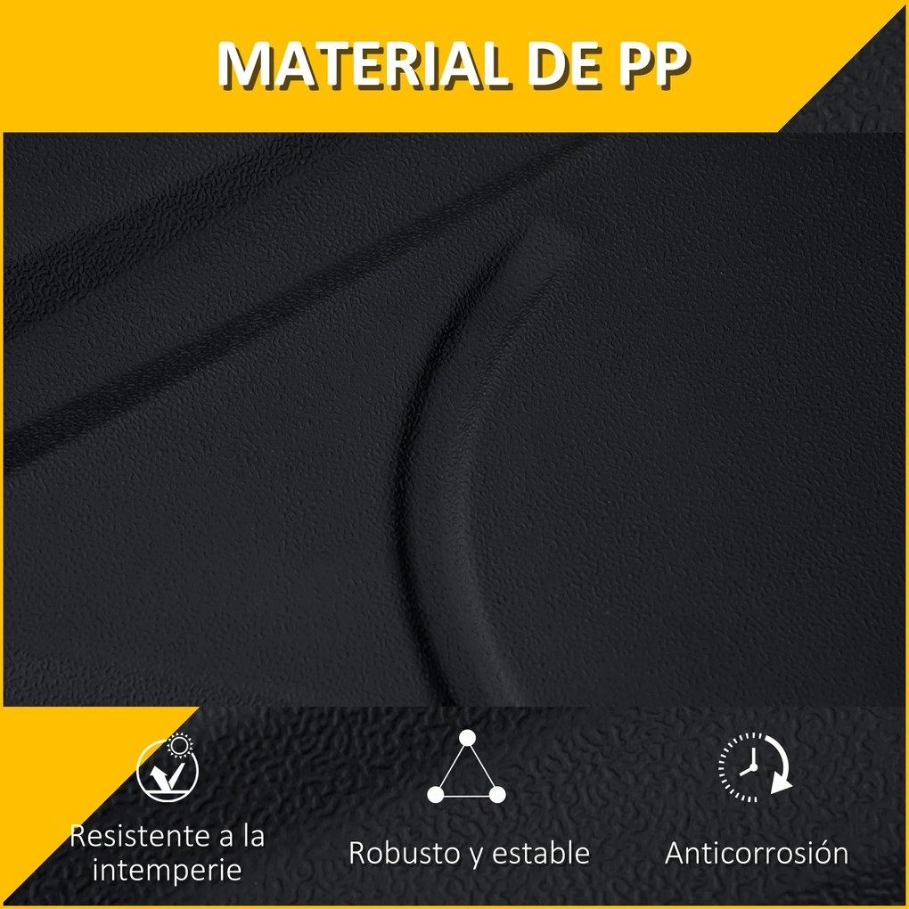 Base para Chapéu de Sol com 4 Peças Recarregáveis de Areia 80kg 4 Peça