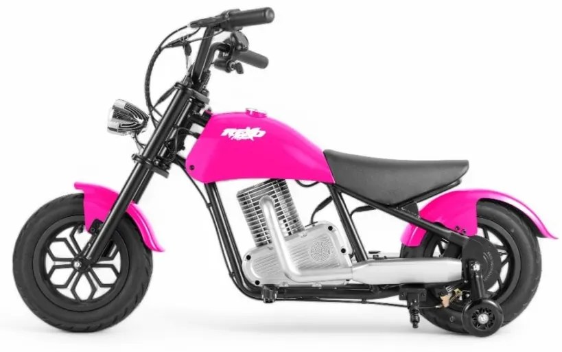 Mini Harley elétrica para crianças 200W REXO 36V Rosa