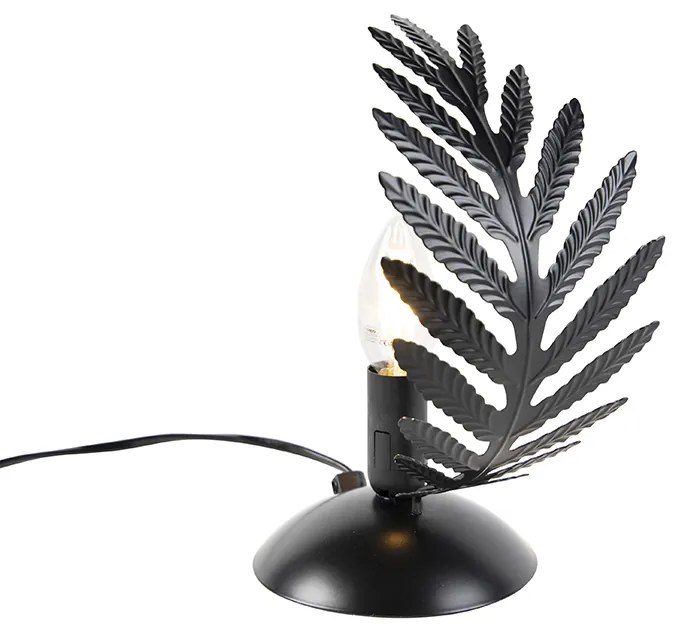 Candeeiro de mesa vintage pequeno preto - Botanica Country / Rústico