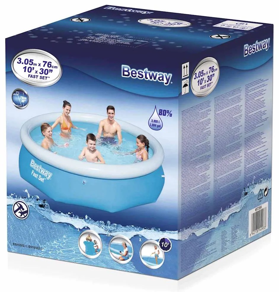 Fast Set Piscina insuflável redonda 305x76 cm 57266