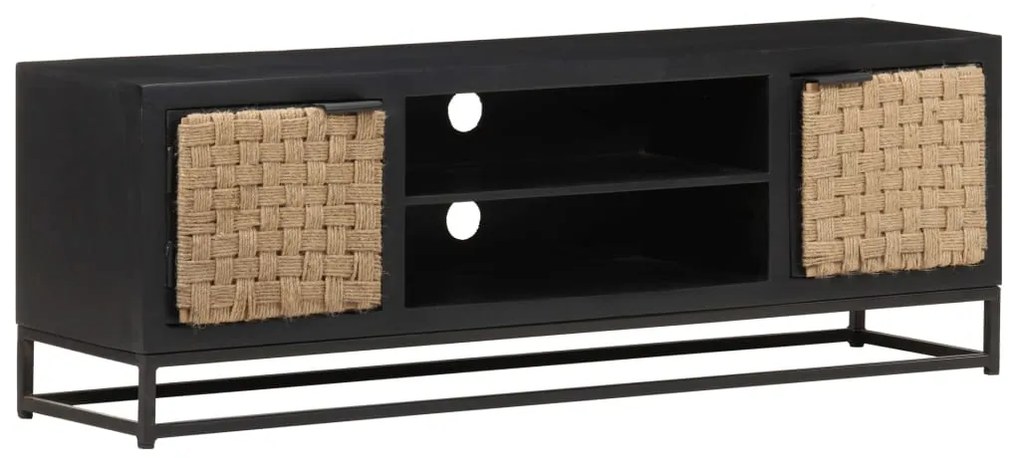 Móvel de TV 120x30x40 cm madeira de mangueira maciça