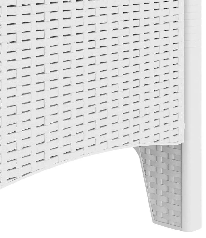 Cadeiras de Jardim 4 pcs Branco 53 x 49 x 85 cm Plástico