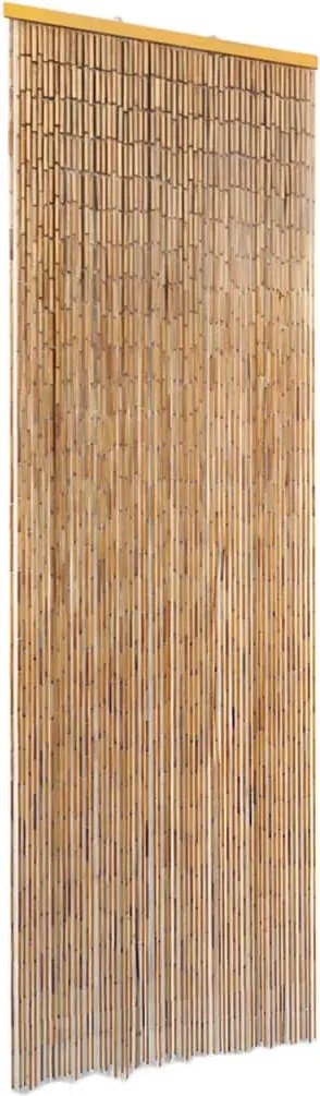 vidaXL Cortina de porta anti-insetos em bambu 56x185 cm