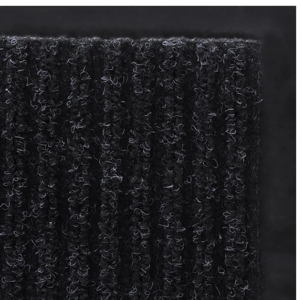 Tapete preto para porta em PVC 120 x 180 cm