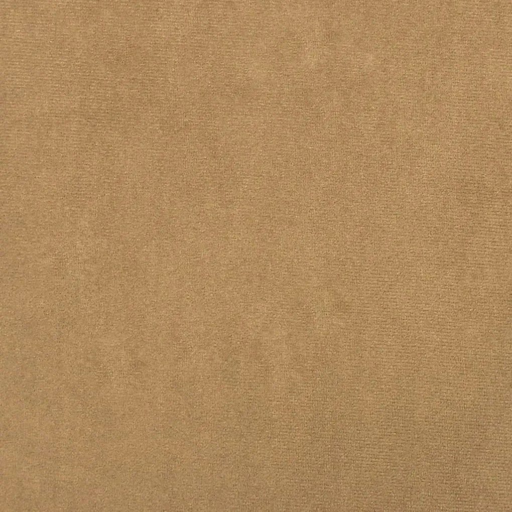 Sofá de 2 lugares veludo 120 cm castanho