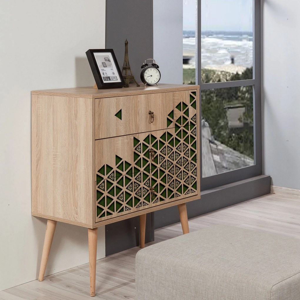 Cómoda Trio – Carvalho Sonoma – 80x90x40 cm