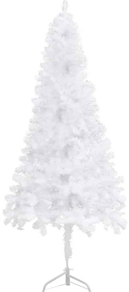 Árvore de Natal artificial de canto 210 cm PVC branco
