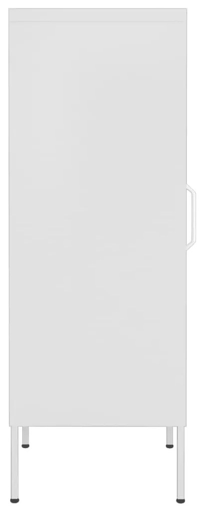Armário de arrumação aço 42,5x35x101,5 cm branco