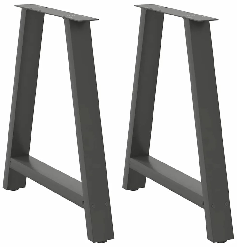 Pés para mesa de jantar em formato A, 2 peças, antracite, 70x(72-73) c