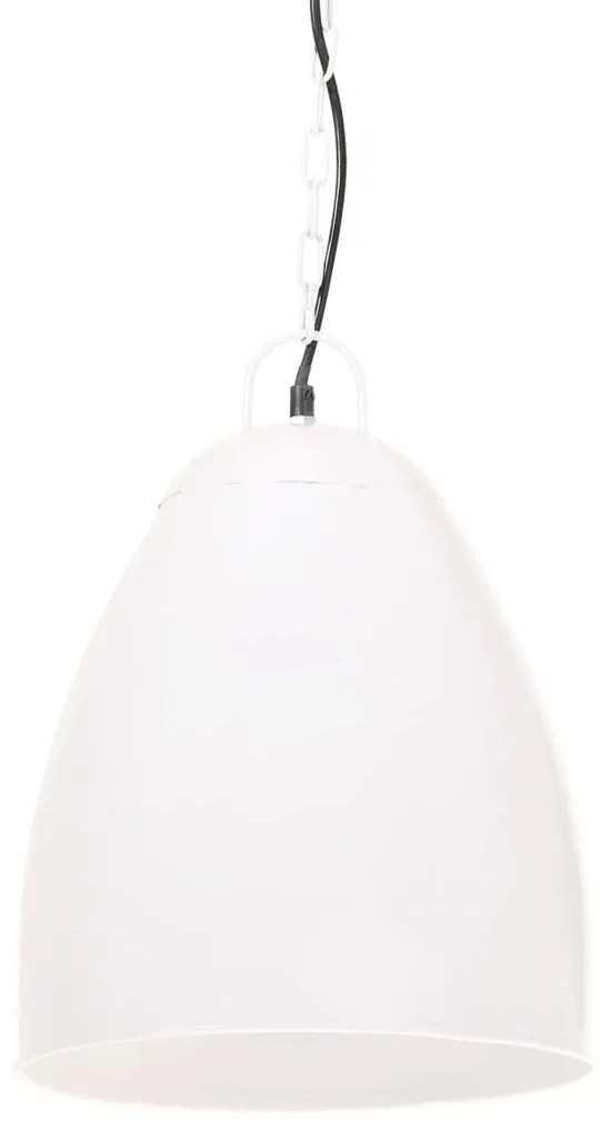 Candeeiro teto industrial redondo 25 W 32 cm E27 branco