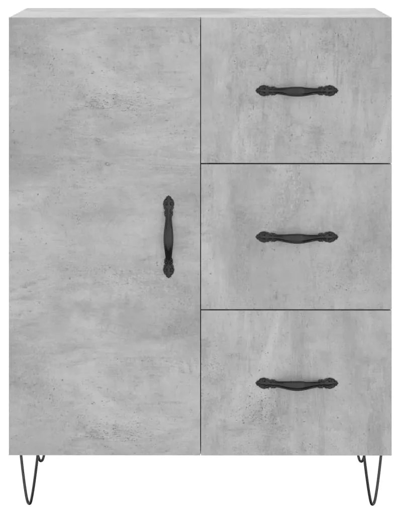 Armário alto 69,5x34x180 cm derivados de madeira cinza cimento