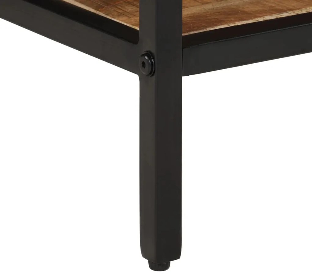 Mesa de centro 45x45x35 cm madeira de mangueira áspera maciça