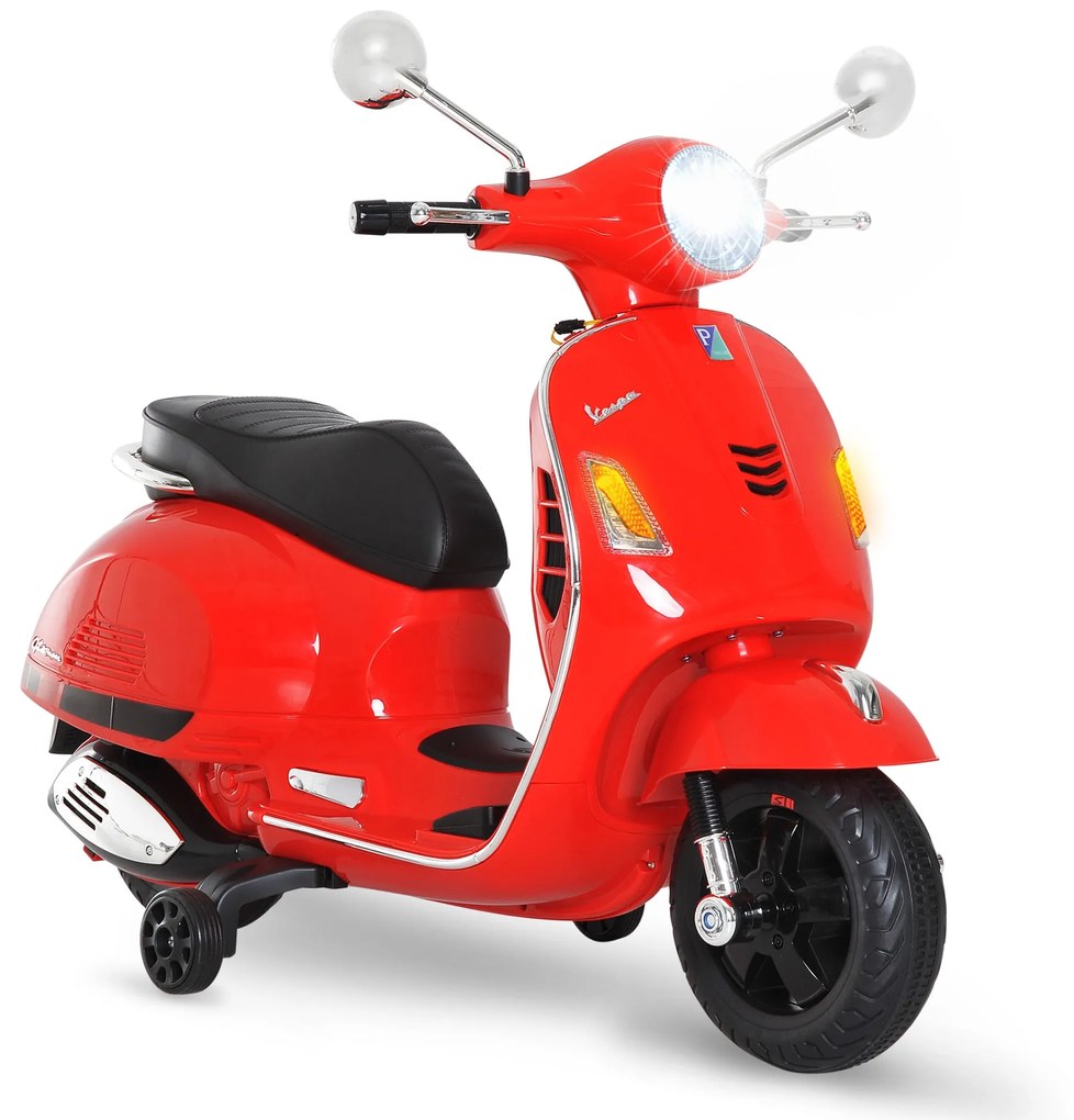 HOMCOM Scooter Elétrico para crianças com USB MP3 Luz para Crianças de