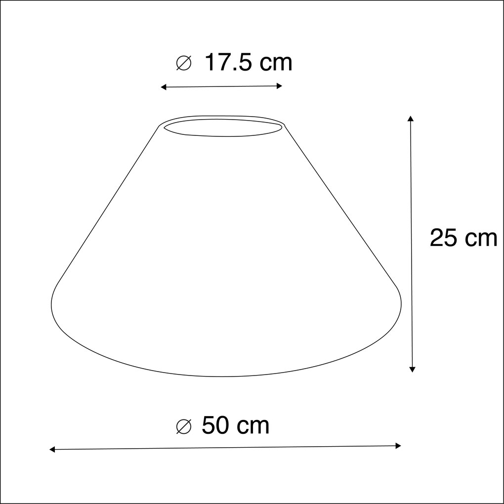 Abajur bege | 50/17,5/25 cm