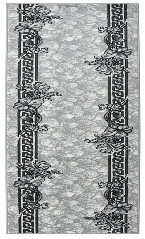 vidaXL Passadeira 100x150 cm polipropileno cinzento
