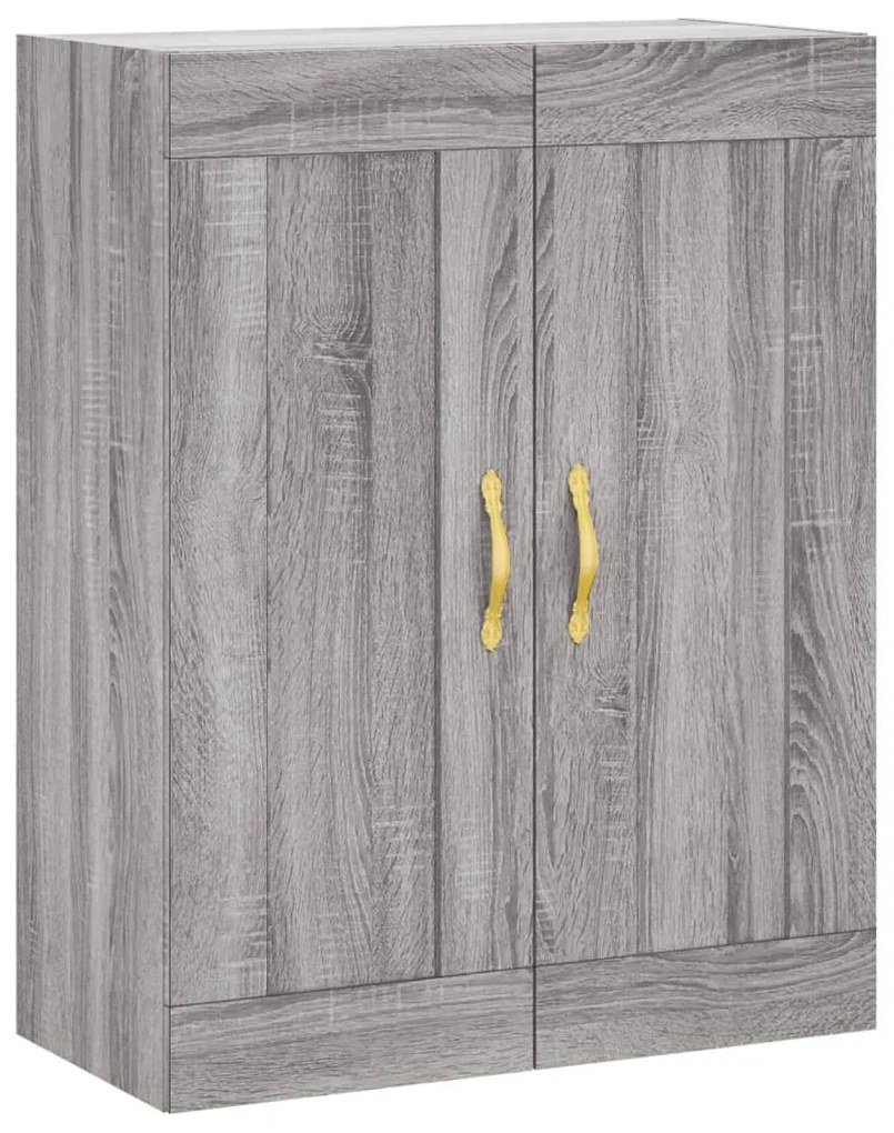 Armário alto 69,5x34x180 cm derivados de madeira sonoma cinza
