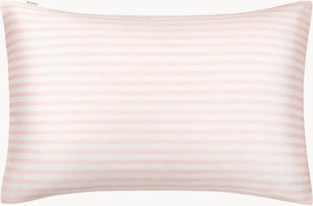 Fronha de almofada em seda charmeuse Striped