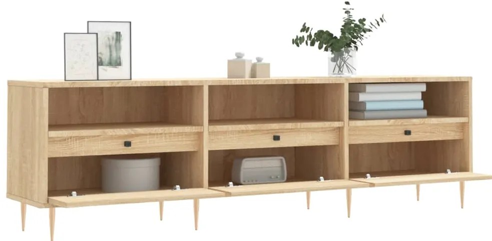 Móvel de TV 150x30x44,5 cm derivados de madeira carvalho sonoma
