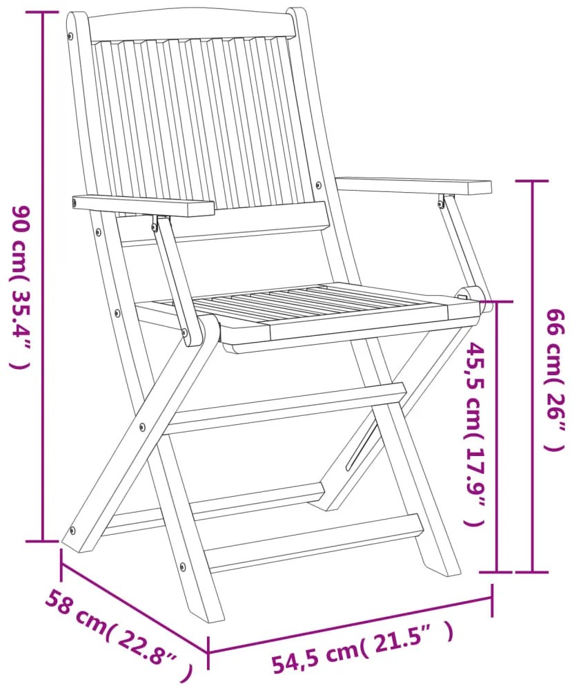 7 pcs conjunto de jantar para jardim madeira de acácia maciça