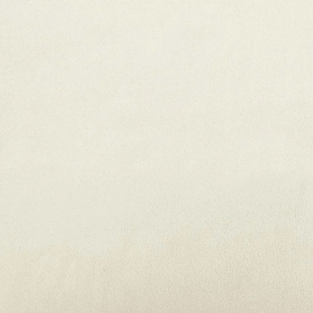 Poltrona com apoio de braços 53 cm veludo creme