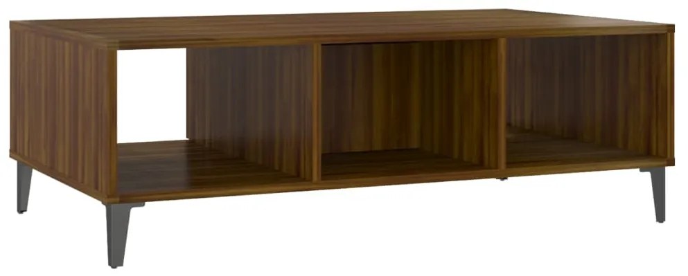 Mesa de centro derivados de madeira carvalho castanho