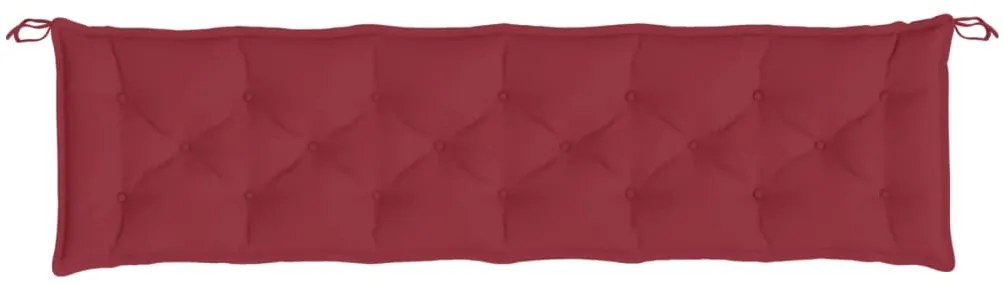 Almofadão p/ banco de jardim tecido oxford vermelho tinto