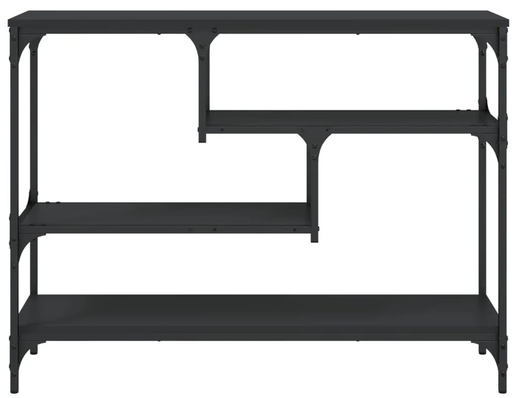 Mesa consola 100x30x75 cm derivados de madeira preto