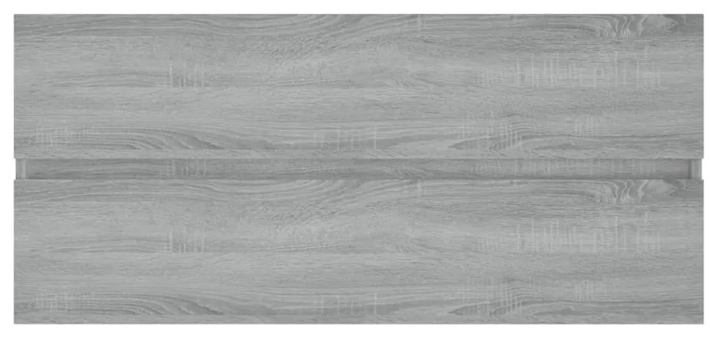 Móvel p/ lavatório 100x38,5x45cm derivados madeira cinza sonoma