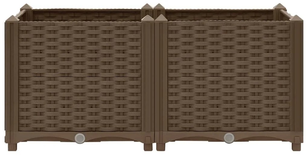 Canteiro elevado 80x40x38 cm polipropileno