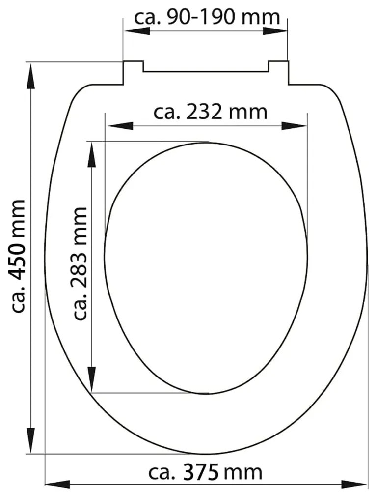 SCHÜTTE Assento sanita c/ fecho suave WOOD HEART duroplast estampado