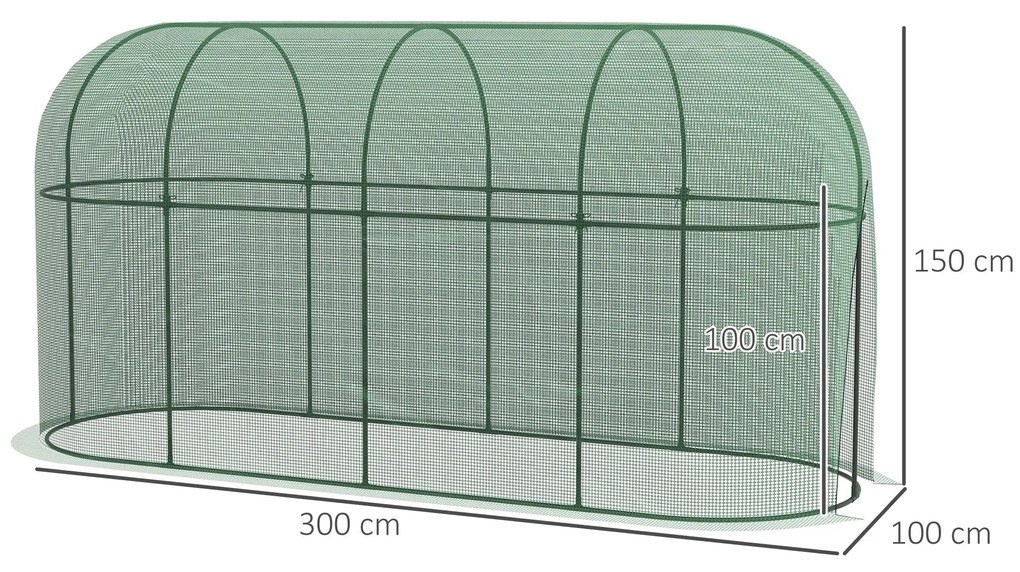 Outsunny Estufa de Jardim Estufa para Plantas Estufa de Exterior com P