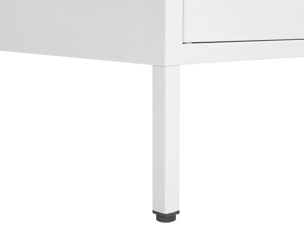 Aparador com 2 portas em metal branco WAKATIPU Beliani
