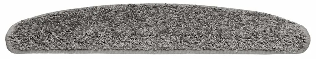 Tapetes de escada 20 pcs 65x21x4 cm cinzento