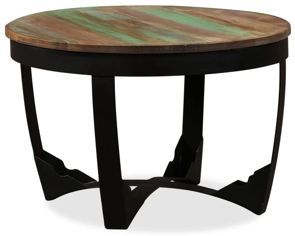 Mesa de centro madeira reciclada maciça 60x40 cm