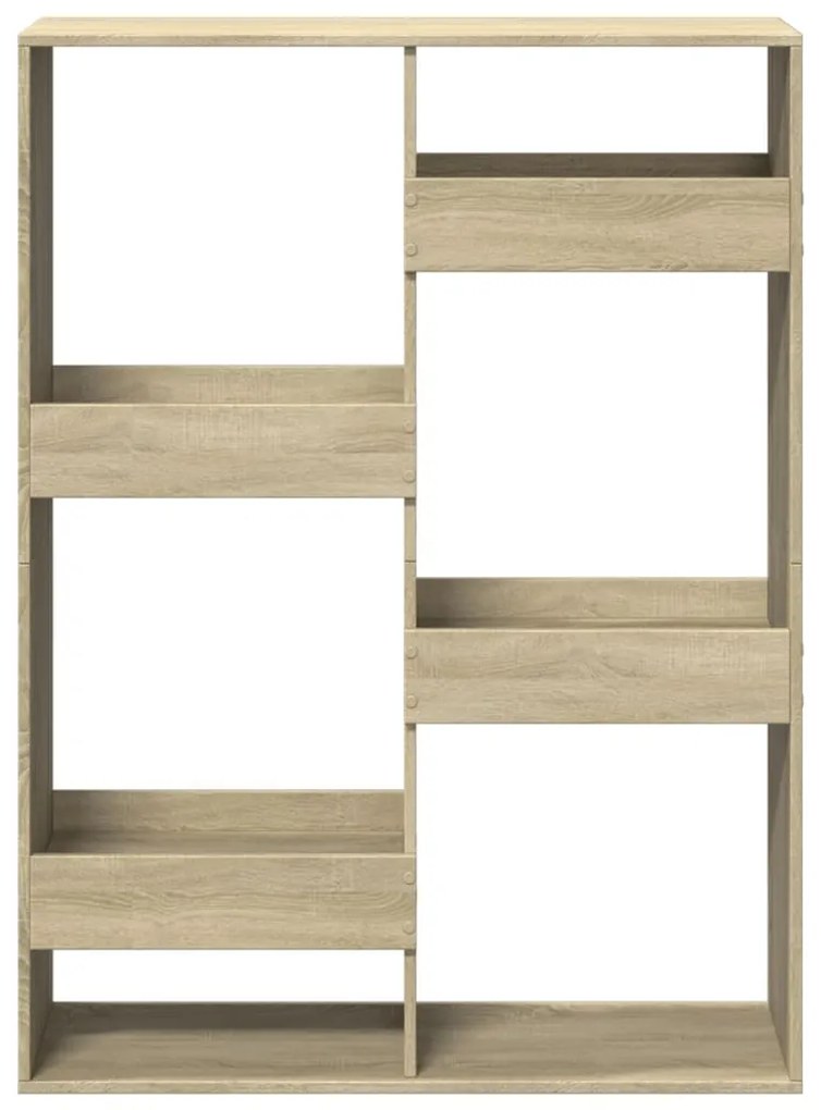 Estante 100x33x135 cm derivados de madeira carvalho sonoma