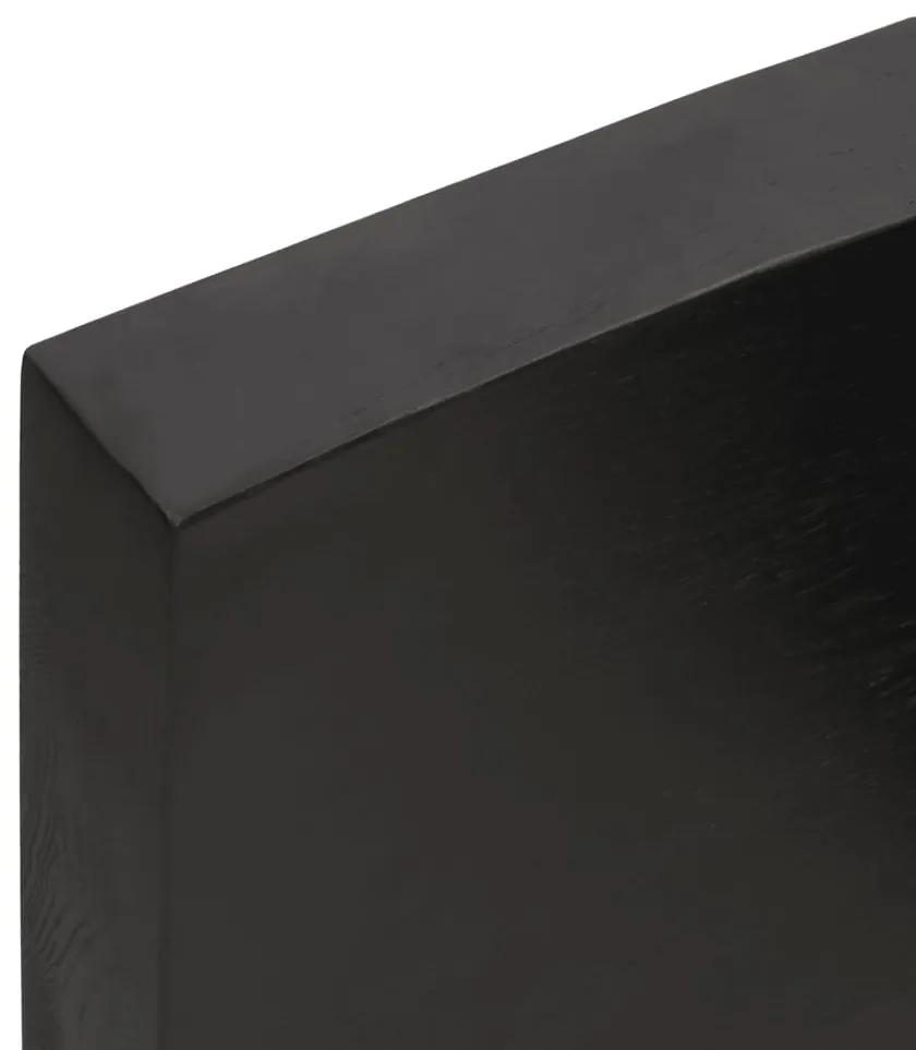 Prateleira de parede 120x60x6 cm carvalho tratado cinza-escuro