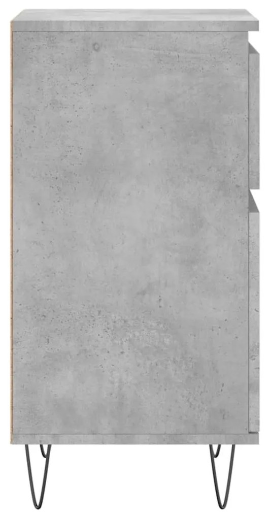 Aparadores 2 pcs 40x35x70 cm derivados de madeira cinza cimento
