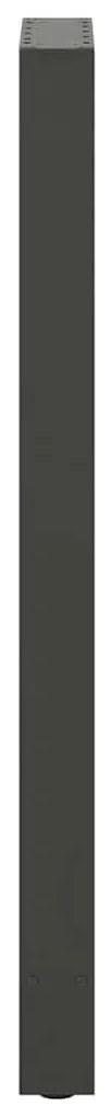 Pés para mesa de bar antracite 2 peças 40x(110-111) cm aço