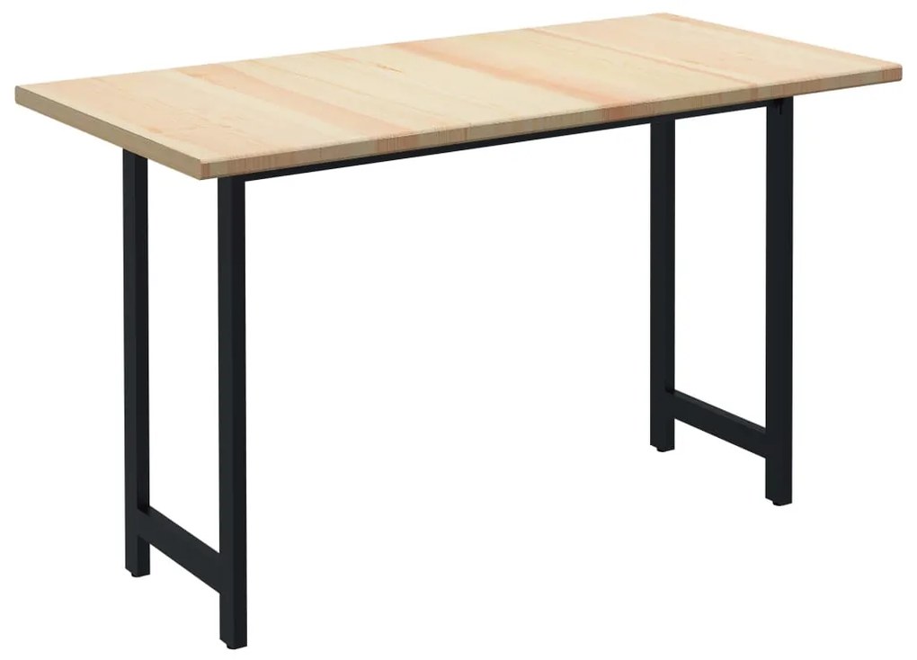 vidaXL Mesa de jantar 140x70x76 cm madeira de pinho