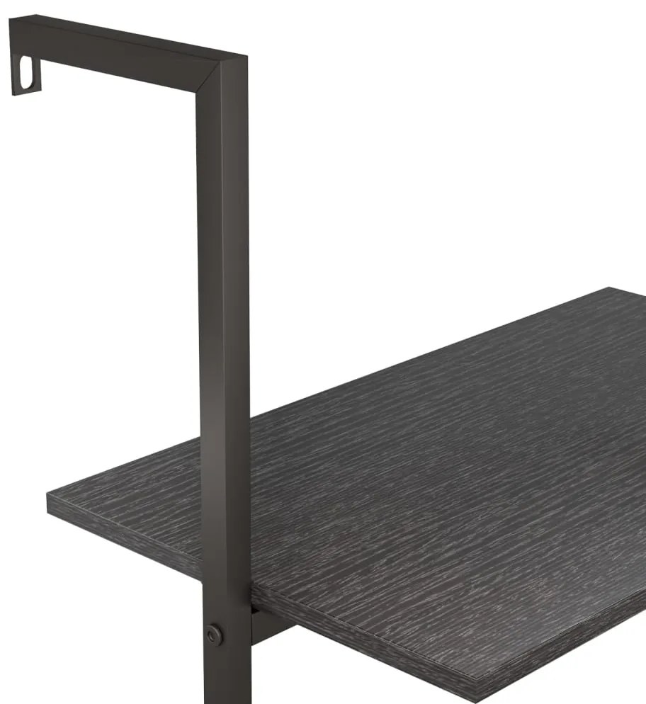 Unidade 4 prateleiras inclinada 64x35x152,5 cm preto