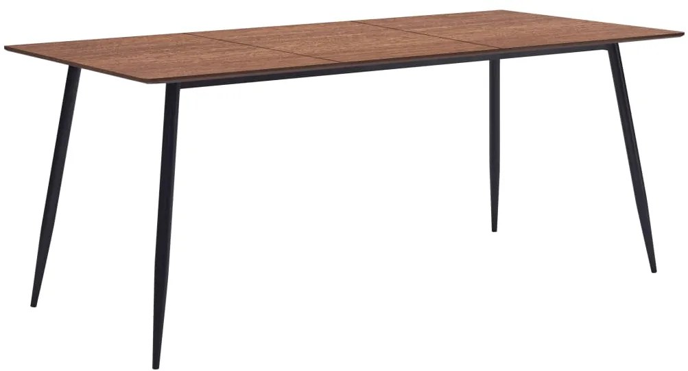vidaXL Mesa de jantar 200x100x75 cm MDF castanho