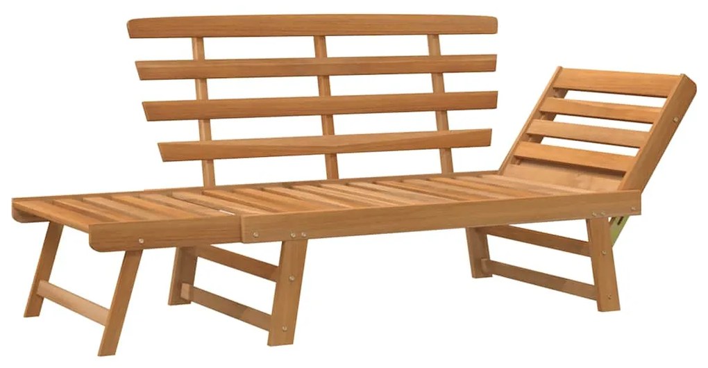 Banco de jardim 2-em-1 190 cm madeira de acácia maciça