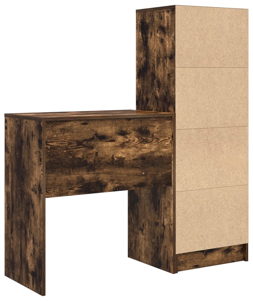 Mesa com Arrumação Carvalho Fumado Madeira Derivada