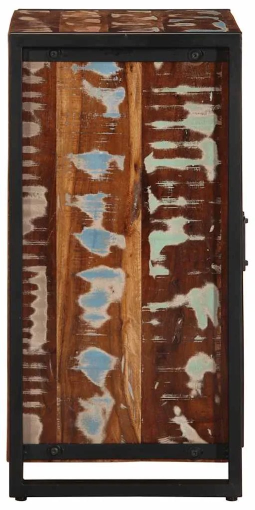 Aparador multicor 55x35x70 cm madeira maciça recuperada
