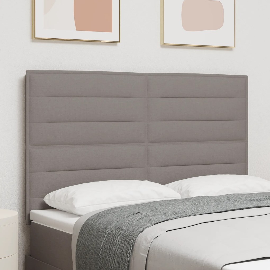 Cabeceira Design Lines Taupe 140 cm Tecido
