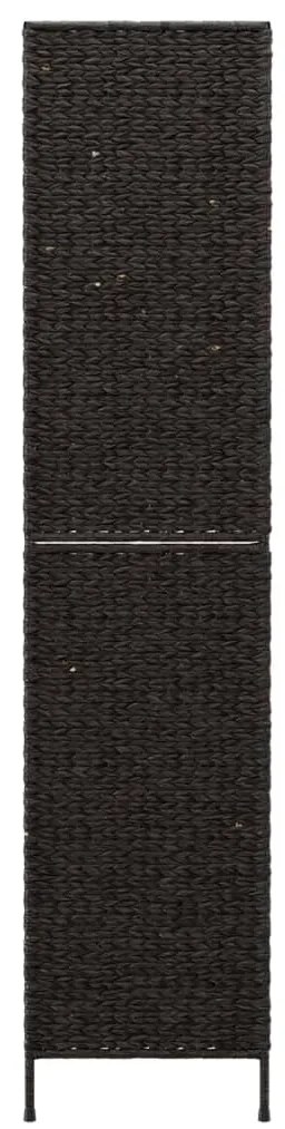 Biombo de 4 painéis 163x180 cm jacinto de água preto